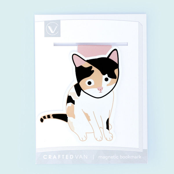 Magnetic Bookmark: Calico Cat (set 2)