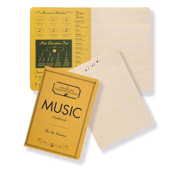 Musical Notes Sticky Notes and Composition Notebook