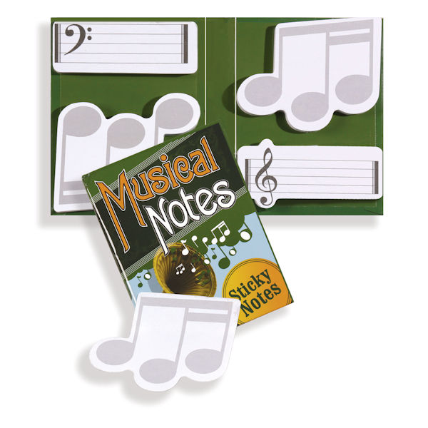 Musical Notes Sticky Notes and Composition Notebook
