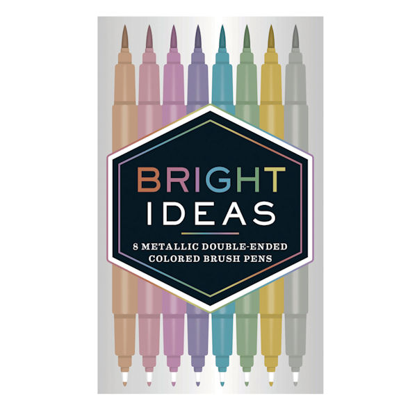 Bright Ideas Metallic Double-Ended Brush Pens