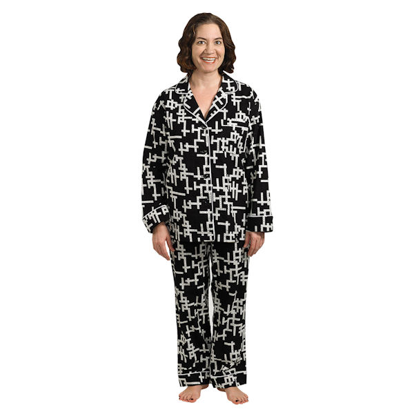 Word Play Flannel Pajamas