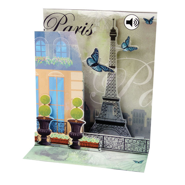 Romantic Paris Musical Card