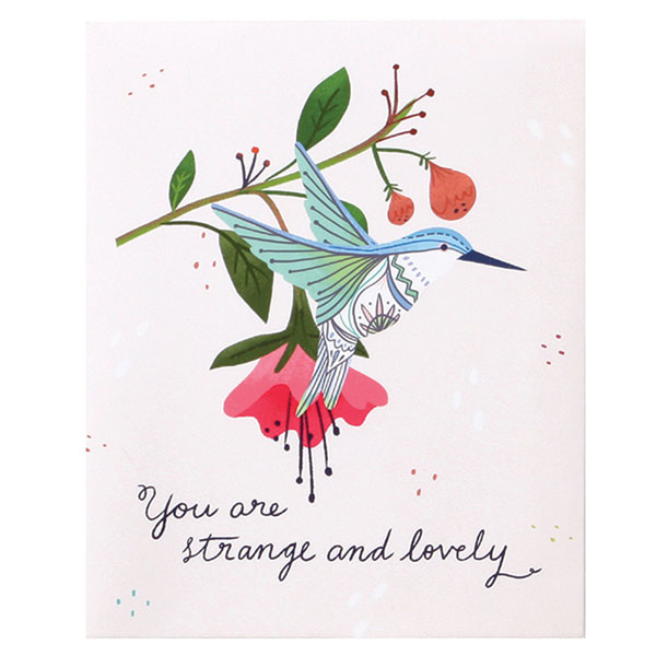 Hummingbird Pop-Up Greeting Card