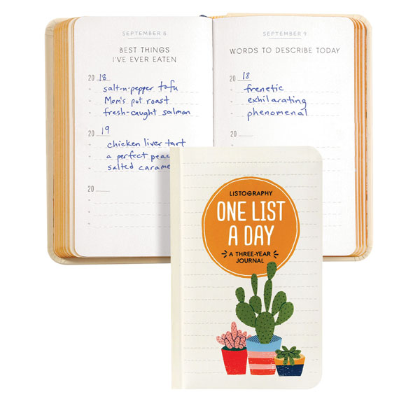 One List a Day: A Three-Year Journal