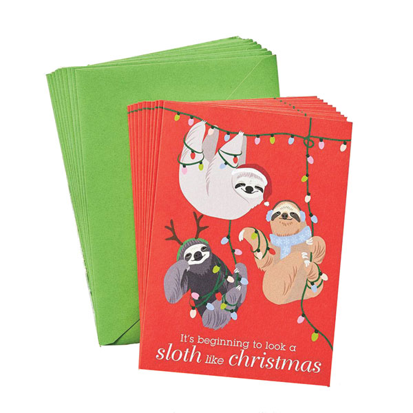 Holiday Sloth Boxed Cards