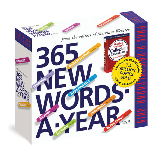 2019 365 New Words-a-Year Page-a-Day Calendar