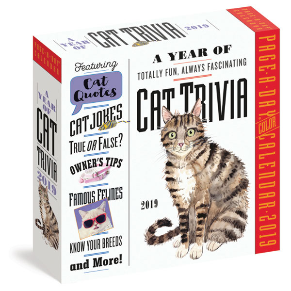 2019 Cat Trivia Page-a-Day Calendar