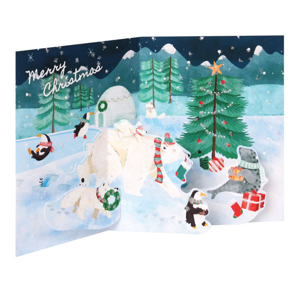 Arctic Christmas Pop-Up Greeting Cards