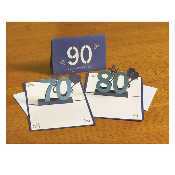 Pop Up 80th Birthday Greeting Card