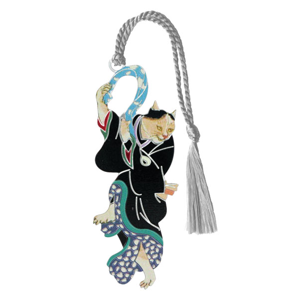Dancing Geisha Cat Bookmark