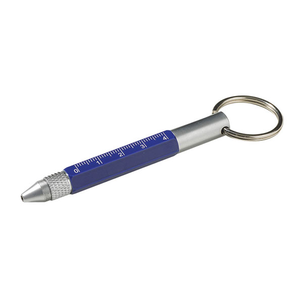 Blue Multitool Pen Keychain