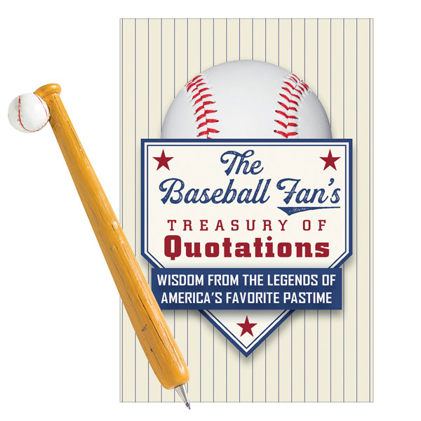 The Baseball Fan's Treasury of Quotations and Baseball Bat Pen