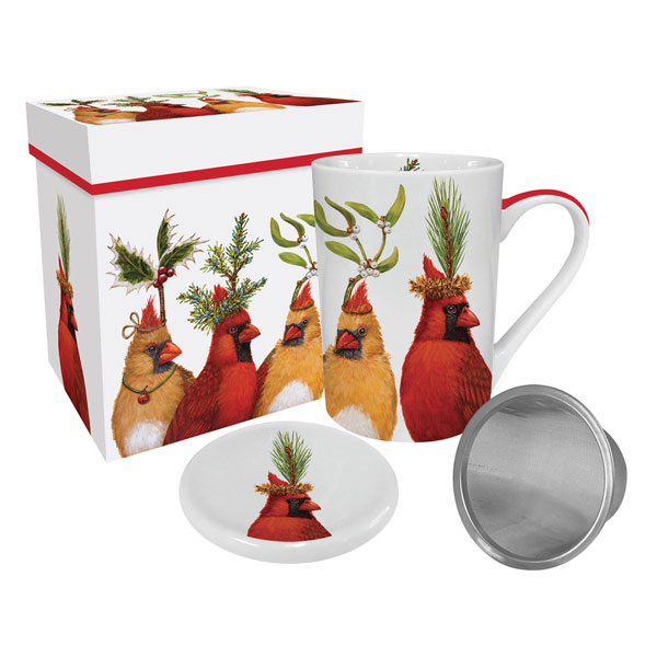Holiday Party Tea Infuser Mug
