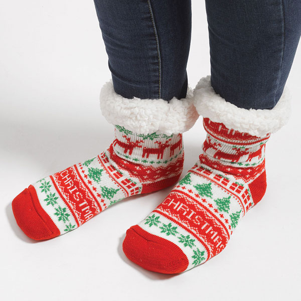Christmas Sweater Slipper Socks