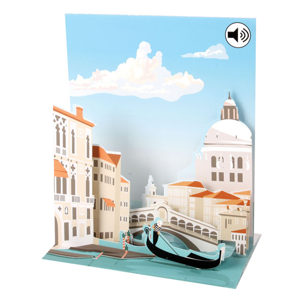 Venice Musical Pop-Up Greeting Card