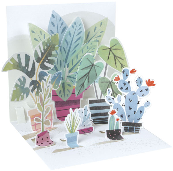 Potted Plants Pop-Up Greeting Card