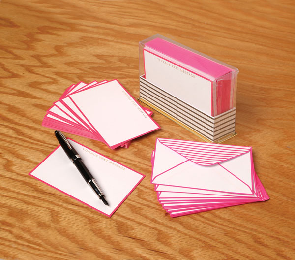 Vintage Text Messages Note Cards