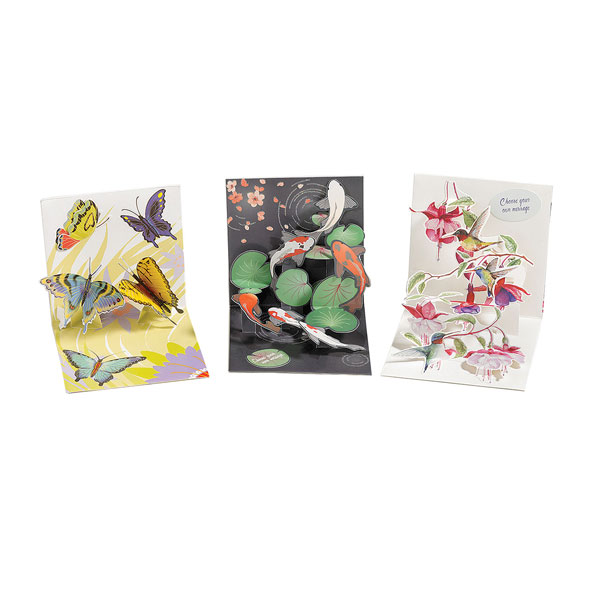 All-Occasion Pop-Up Greeting Card Collection - Set of 3