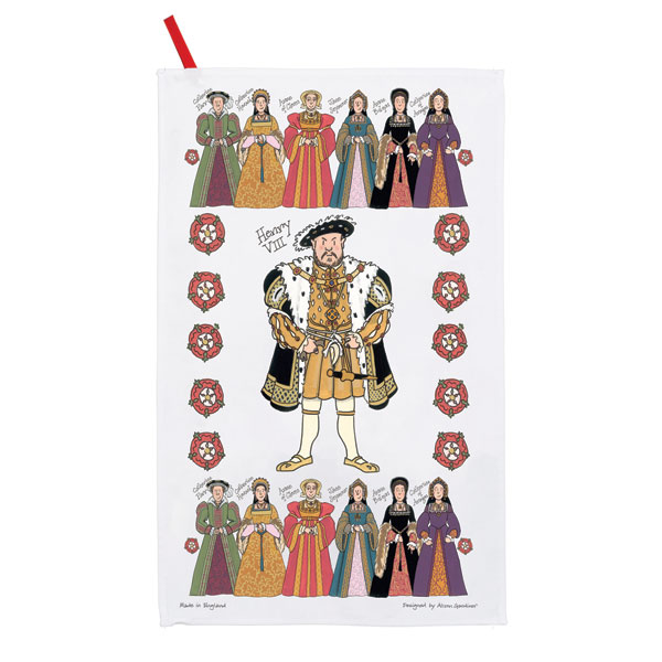 Product image for Henry VIII & Wives Tea Towel 