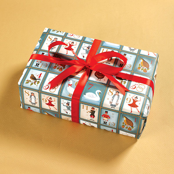 Twelve Days of Christmas Gift Wrap (3 sheets)