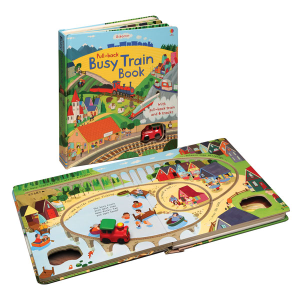 Product image for Pull-back Busy Train Book