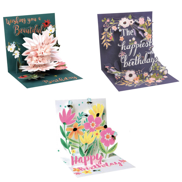 Floral Pop-Up Birthday Cards