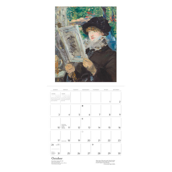 2021 Reading Woman Wall Calendar