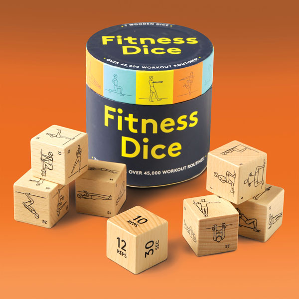 Fitness Dice | 1 Review | 5 Stars | Bas Bleu | US8282