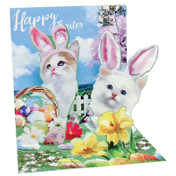 Product image for Kitty Bunnies Pop-Up Card