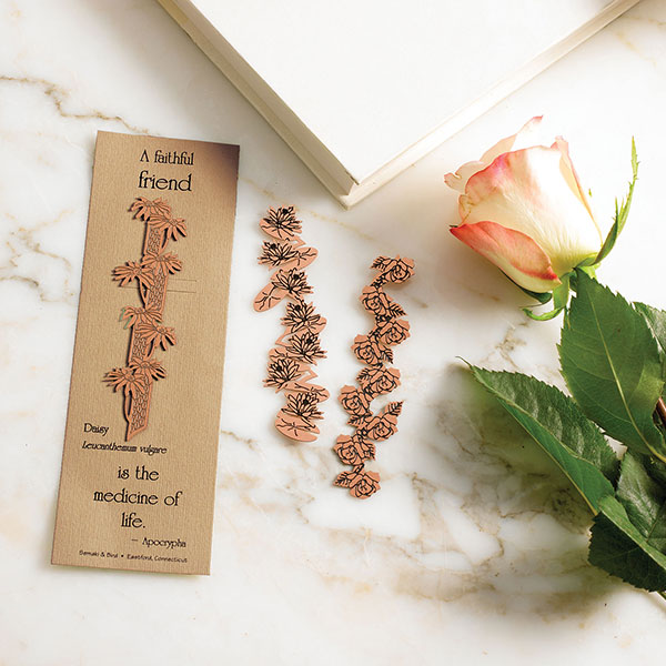 Product image for Floral Philosophy Copper Bookmarks - Water Lily