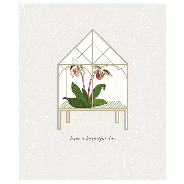 Orchid House Pop-Up Card