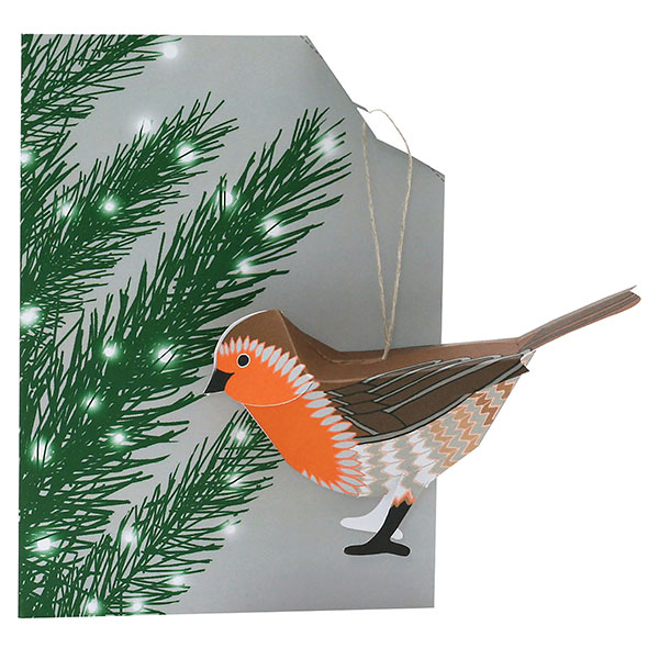 Bird Ornament Cards - Robin