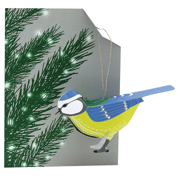 Bird Ornament Cards - Blue Tit