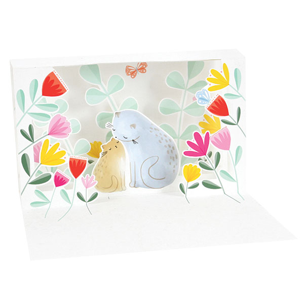Purrfect Mom Lighted Shadowbox Card