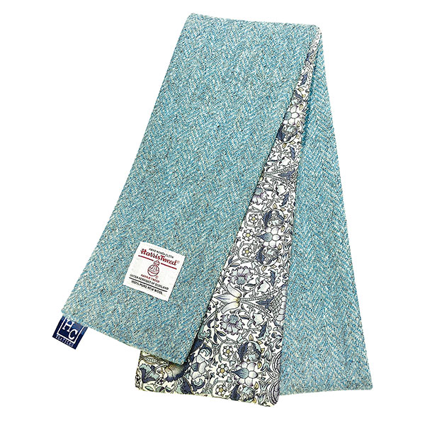Product image for Harris Tweed/Floral Skinny Scarf