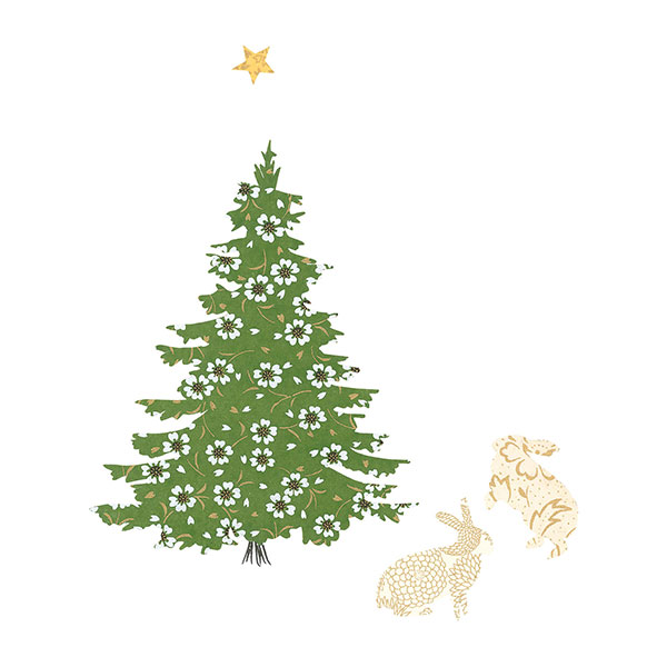 Snow Hares Christmas Cards