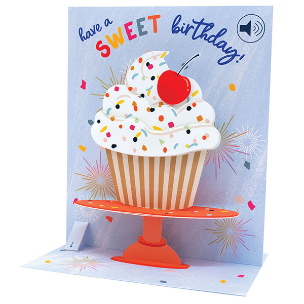 Cupcake Stand Audio Pop-Up Card