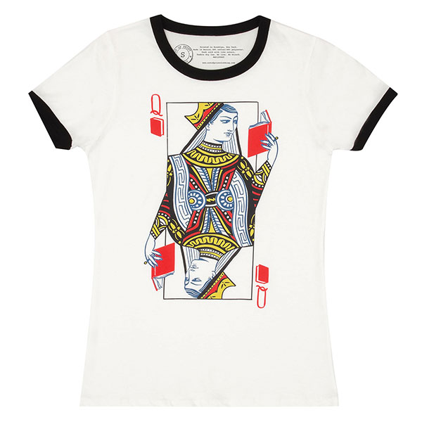 Queen of Books Ladies-Fit Shirt