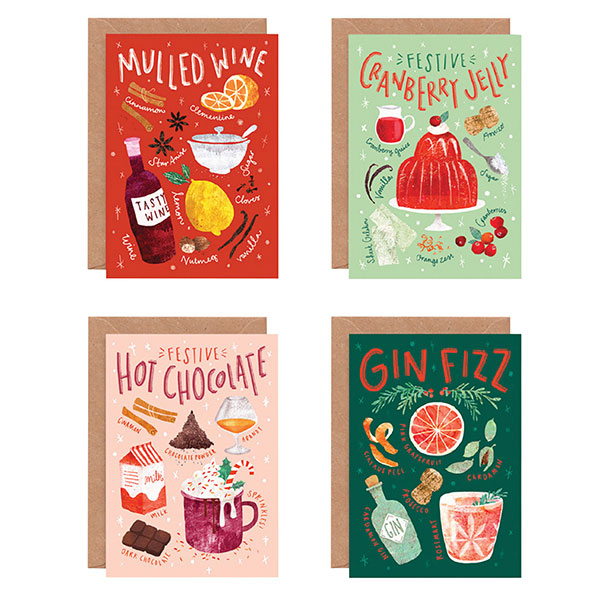 Christmas Cocktail Cards