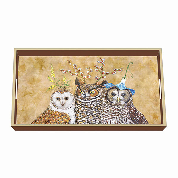 Owl Family Tray