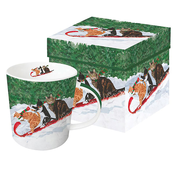 Product image for Toboggan Cats Mug