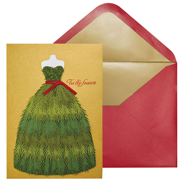 Pine Dress Christmas Card