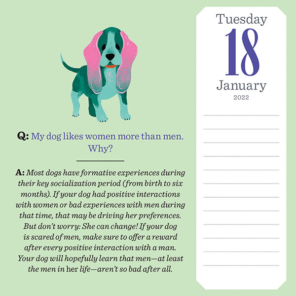Dog Trivia Page-A-Day 2022 Calendar