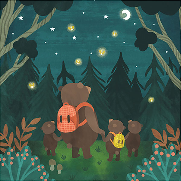 Product image for Camping Bears Pop-Up Card