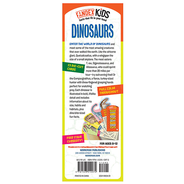Product image for Fandex Kids Fact Cards: Dinosaurs
