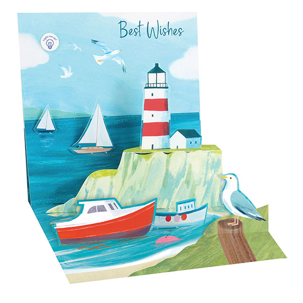 Product image for Lighthouse Lighted Pop-Up Card