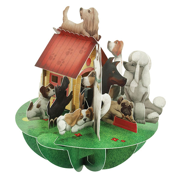 Doghouse Party Pop-Up Card