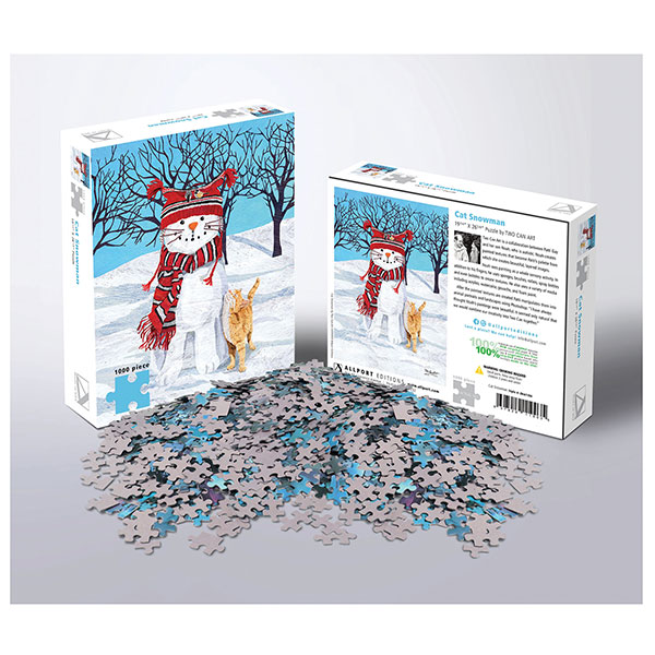 Product image for Cat Snowman Puzzle