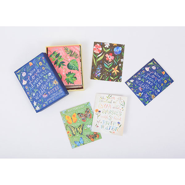Product image for With Love Adventure and Wildflowers Notecards