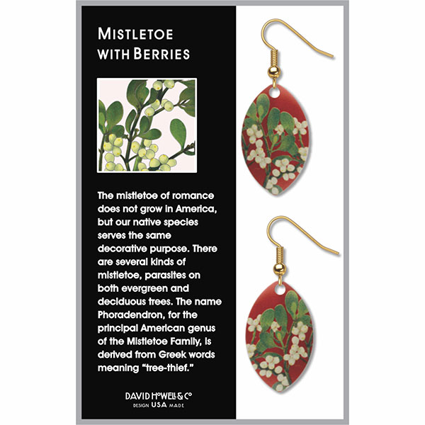 Product image for Mistletoe with Berries Earrings
